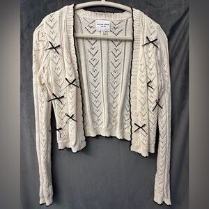 Cream Cardigan Sweater
